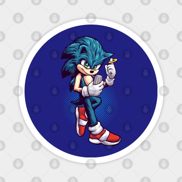 sonic focus on phone Magnet by Brown777